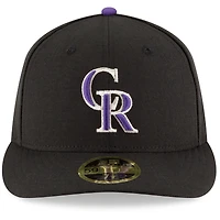 Colorado Rockies New Era Game Authentic Collection On-Field Low Profile 59FIFTY - Fitted Hat Black