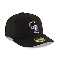 Colorado Rockies New Era Game Authentic Collection On-Field Low Profile 59FIFTY - Chapeau ajusté Noir
