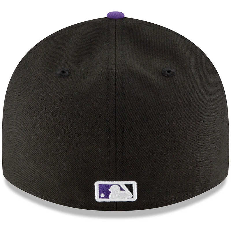 Colorado Rockies New Era Game Authentic Collection On-Field Low Profile 59FIFTY - Fitted Hat Black