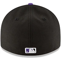 Colorado Rockies New Era Game Authentic Collection On-Field Low Profile 59FIFTY - Fitted Hat Black