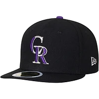 Colorado Rockies New Era Youth Game Authentic Collection On-Field 59FIFTY - Fitted Hat Black