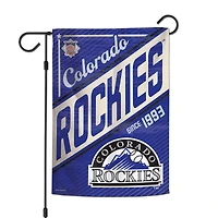 Colorado Rockies WinCraft Drapeau de jardin 2 côtés 12'' x 18''