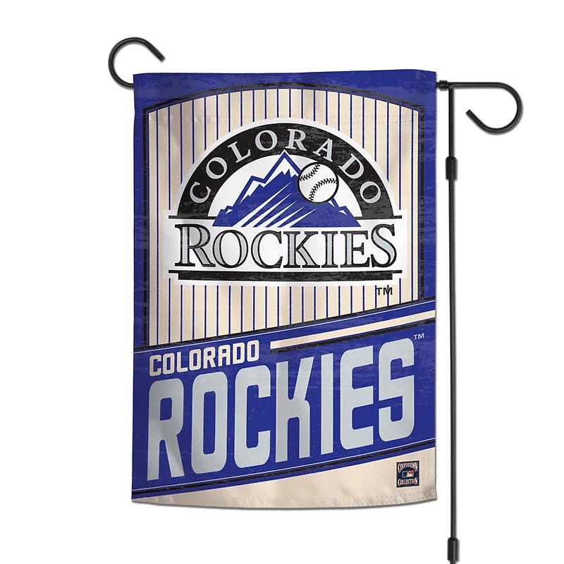Colorado Rockies WinCraft Drapeau de jardin 2 côtés 12'' x 18''
