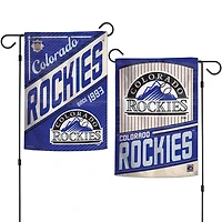 Colorado Rockies WinCraft Drapeau de jardin 2 côtés 12'' x 18''