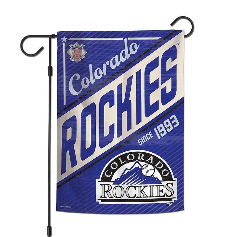 Colorado Rockies WinCraft Drapeau de jardin 2 côtés 12'' x 18''