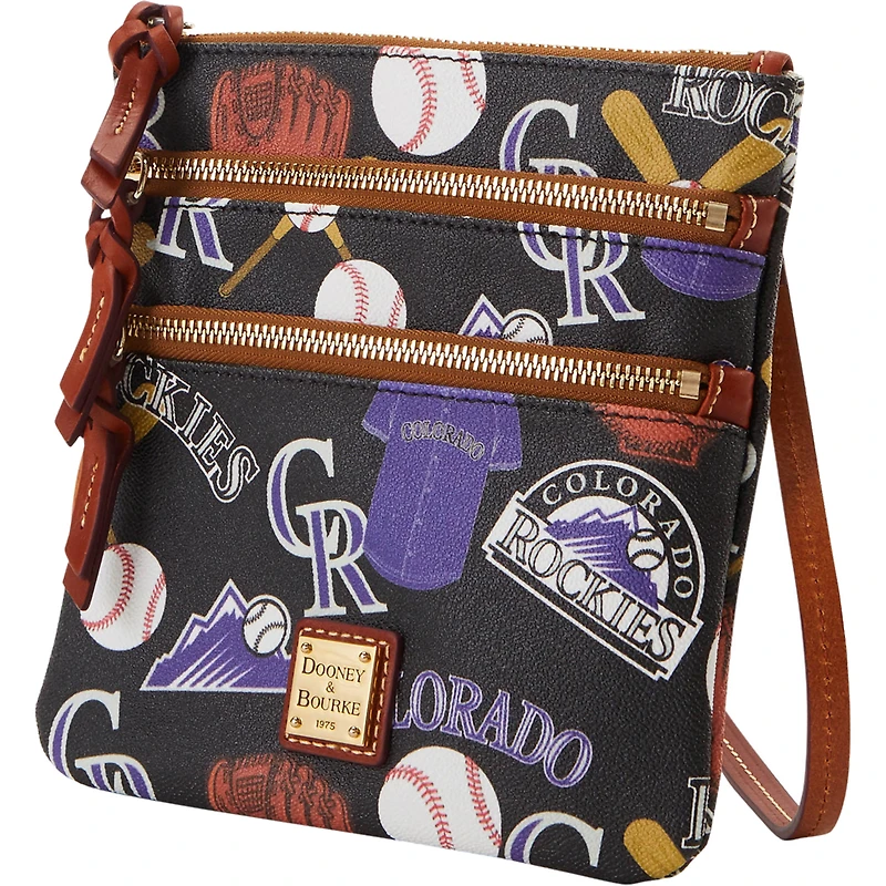 Dooney & Bourke Colorado Rockies Game Day Sac à bandoulière à triple fermeture éclair