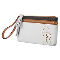 Dooney & Bourke Colorado Rockies Infield Double-Zip Wristlet