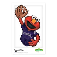 Elmo Colorado Rockies 11" x 17" Sesame Street Poster Print