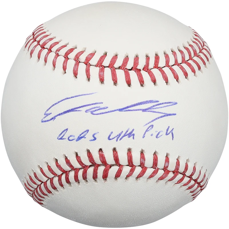 Ethan Holliday Colorado Rockies Autographed Baseball with "2025 4th Pick" Inscription