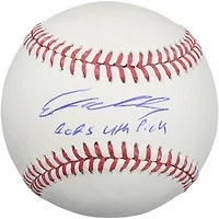 Ethan Holliday Colorado Rockies Autographed Baseball with "2025 4th Pick" Inscription