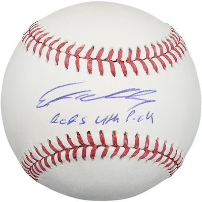 Ethan Holliday Colorado Rockies Autographed Baseball with "2025 4th Pick" Inscription