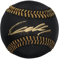 Ethan Holliday Colorado Rockies Autographed Black Leather Baseball