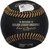Ethan Holliday Colorado Rockies Autographed Black Leather Baseball