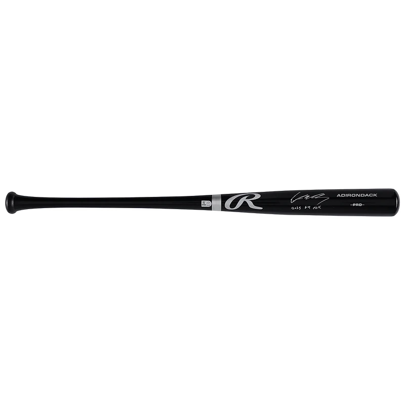 Ethan Holliday Colorado Rockies Autographed Black Rawlings Pro Bat with "2025 #4 Pick" Inscription