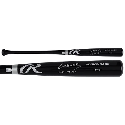 Ethan Holliday Colorado Rockies Autographed Black Rawlings Pro Bat with "2025 #4 Pick" Inscription