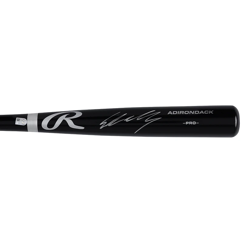 Ethan Holliday Colorado Rockies Autographed Black Rawlings Pro Bat