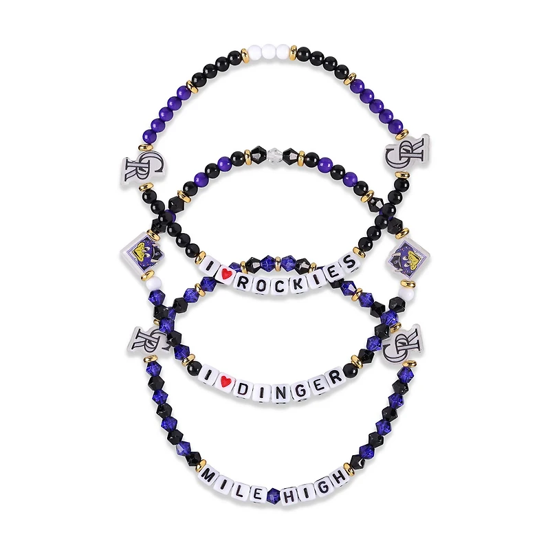 Lot de 3 bracelets d'amitié FOCO des Rockies du Colorado