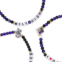 Lot de 3 bracelets d'amitié FOCO des Rockies du Colorado