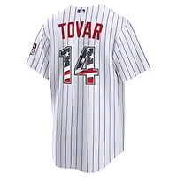 Fourth of July Men's Colorado Rockies Ezequiel Tovar Nike White USA 250 Stadium Jersey