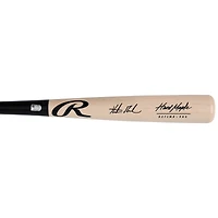 Hunter Goodman Colorado Rockies Autographed Black/Tan Rawlings Pro Bat