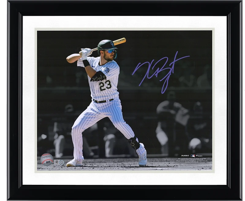 Kris Bryant Colorado Rockies Autographed 11" x 14" Hitting Spotlight Photograph