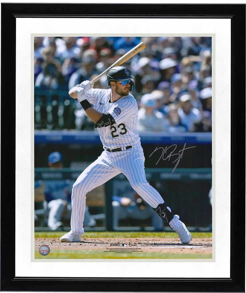 Kris Bryant Colorado Rockies Autographed 16" x 20" Hitting Photograph