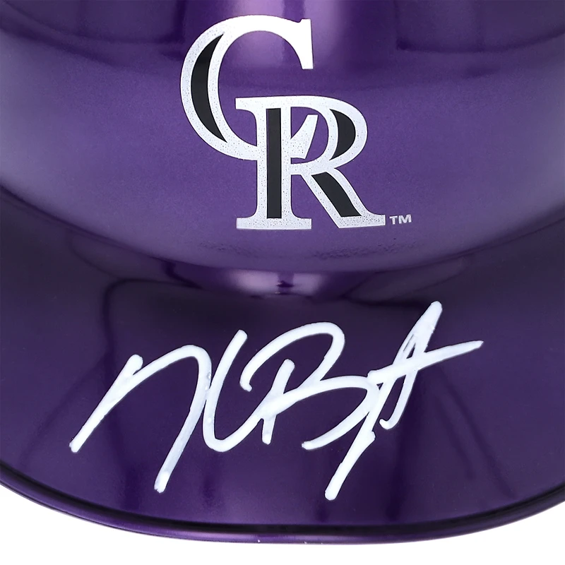 Kris Bryant Colorado Rockies Autographed Alternate Chrome Mini Batting Helmet - Fanatics Exclusive