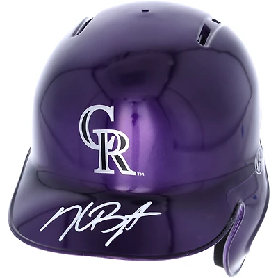 Kris Bryant Colorado Rockies Autographed Alternate Chrome Mini Batting Helmet - Fanatics Exclusive