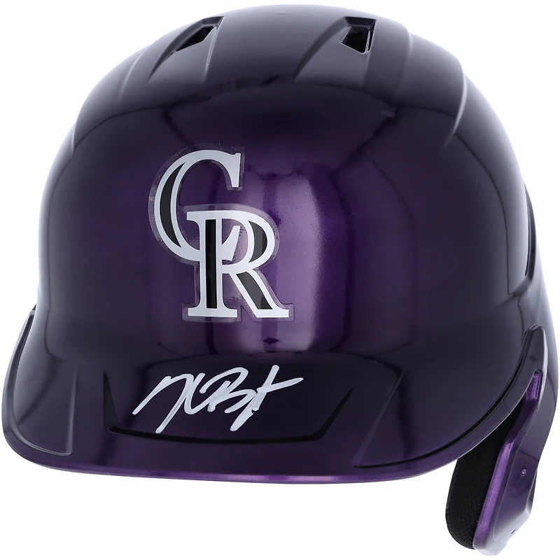 Kris Bryant Colorado Rockies Autographed Alternate Chrome Rawlings Mach Pro Replica Batting Helmet - Fanatics Exclusive