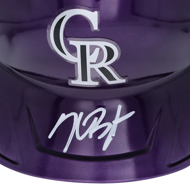Casque de frappeur Rawlings Mach Pro autographié par Kris Bryant des Colorado Rockies - Exclusivité Fanatics