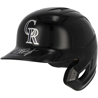 Casque de frappeur Rawlings Mach Pro autographié par Kris Bryant des Colorado Rockies