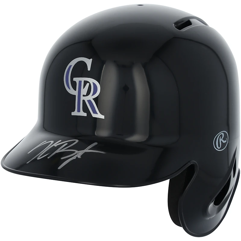 Casque de frappeur Rawlings autographié par Kris Bryant des Colorado Rockies