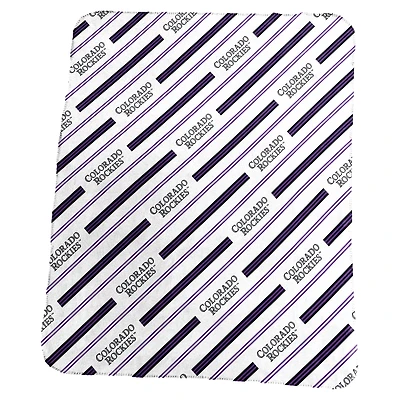 Couverture polaire à rayures verticales classiques 50" x 60" de Logo Brands Colorado Rockies