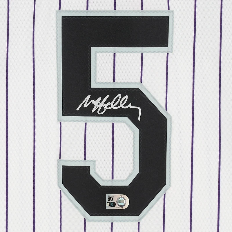 Maillot réplique blanc Nike autographié de Matt Holliday, Colorado Rockies