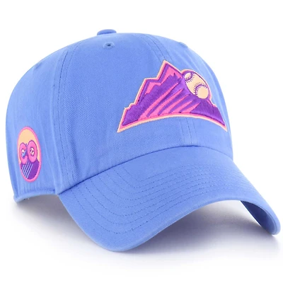 Men's '47  Light Blue Colorado Rockies City Connect Clean Up Adjustable Hat