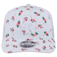 Casquette extensible à bouton-pression 9SEVENTY Flamingo des Colorado Rockies de New Era pour homme, blanche