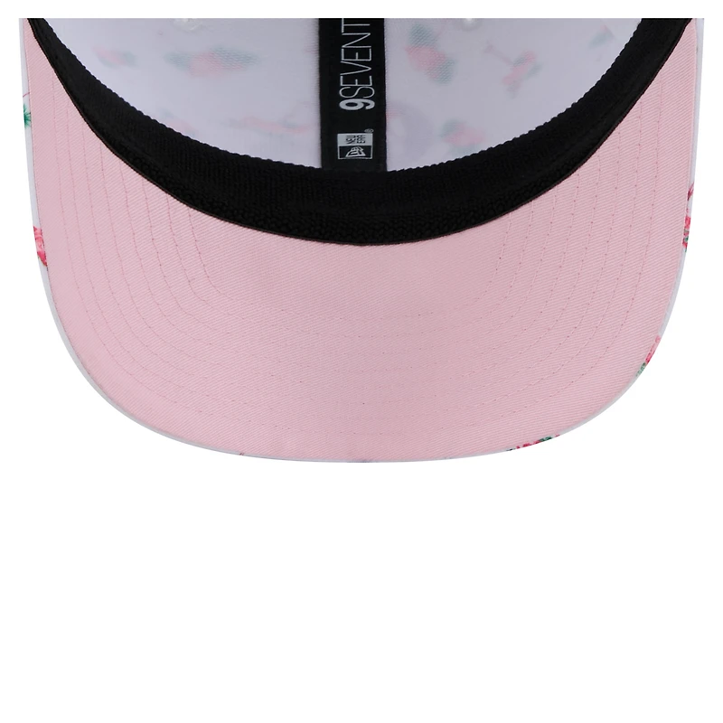 Men's New Era White Colorado Rockies Flamingo Mesh Back 9SEVENTY Stretch-Snap Hat