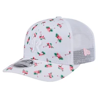 Casquette extensible à bouton-pression 9SEVENTY Flamingo des Colorado Rockies de New Era pour homme, blanche