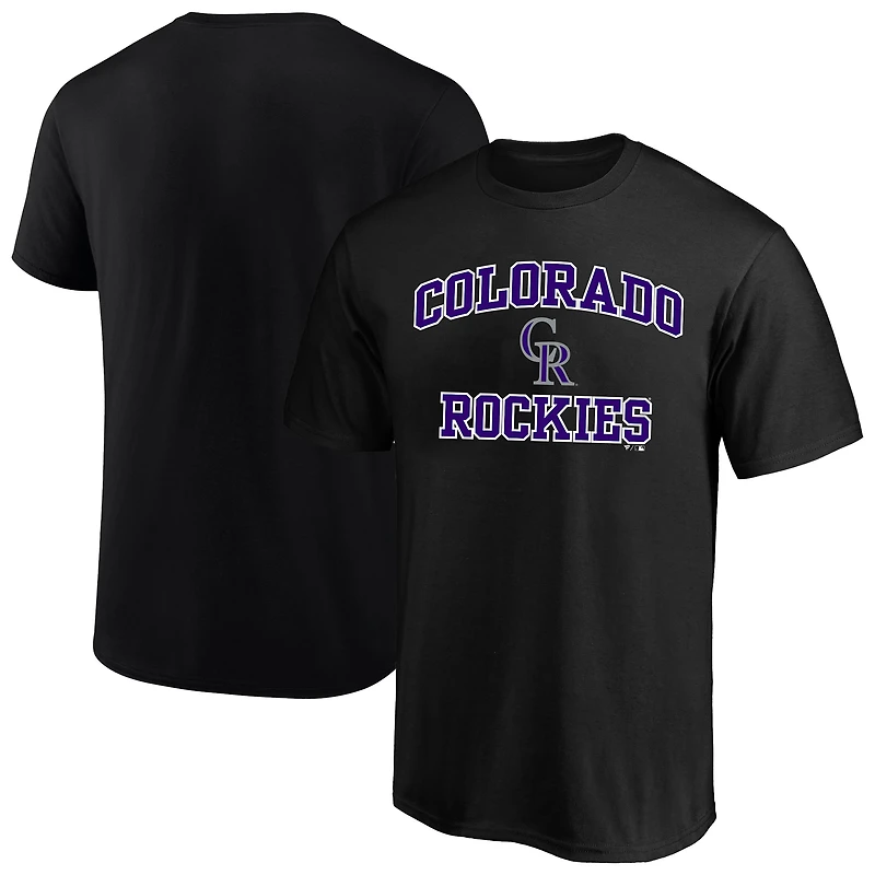 Men's Profile  Black Colorado Rockies Big & Tall Heart Soul T-Shirt
