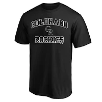 Men's Profile  Black Colorado Rockies Big & Tall Heart Soul T-Shirt