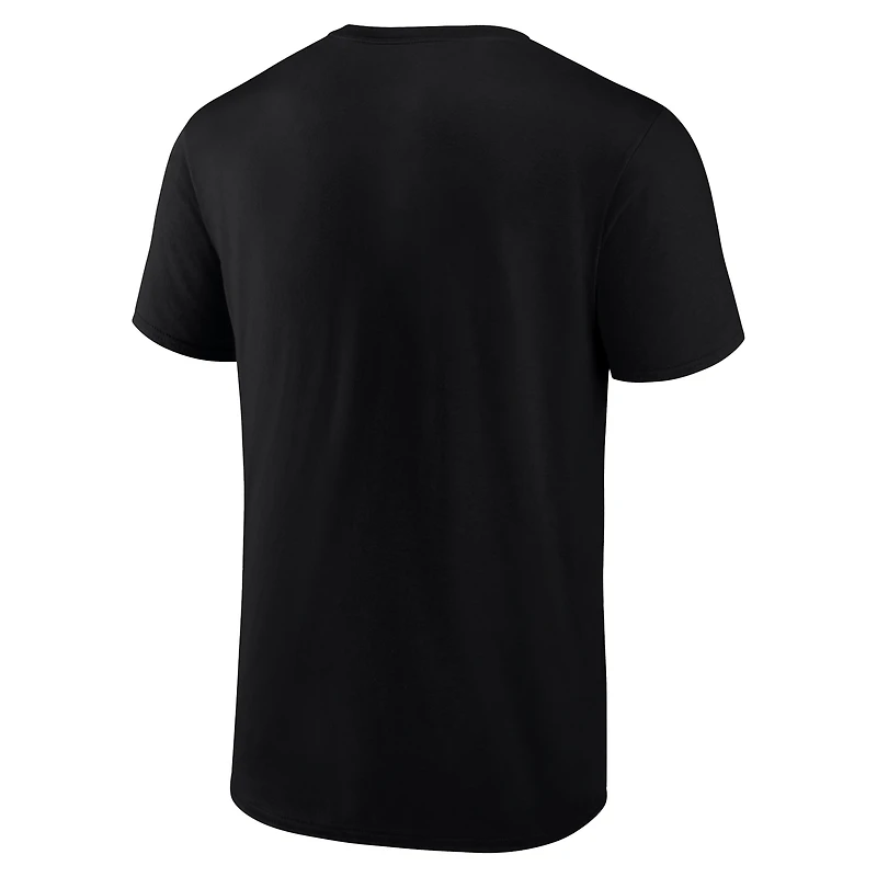 T-shirt noir pour homme avec logo « Cœur et âme » des Colorado Rockies, grand