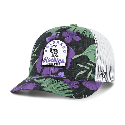 Men's '47  Black Colorado Rockies Beachside Adjustable Trucker Hat