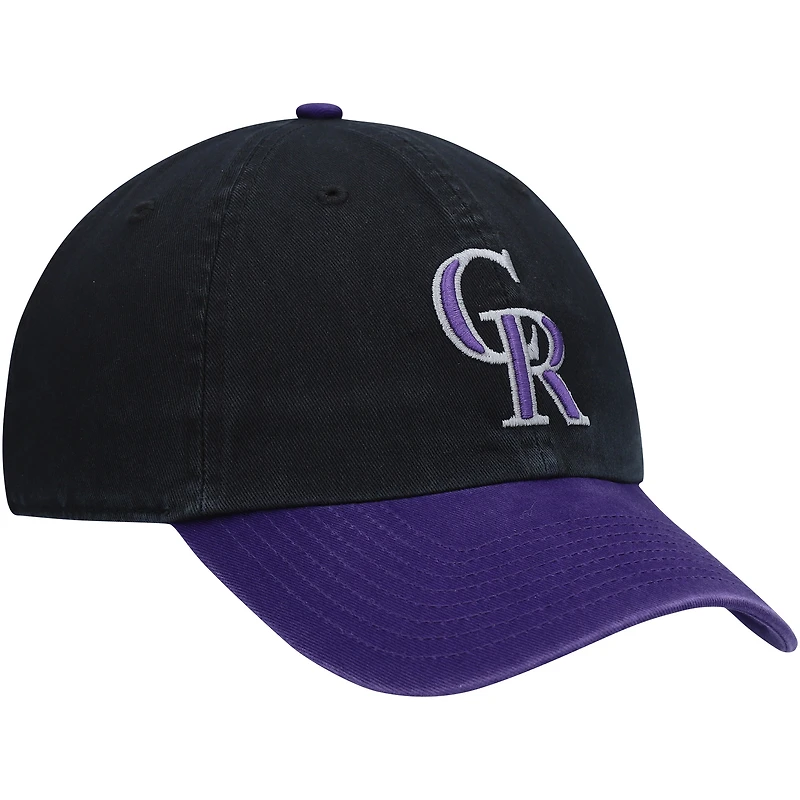 Men's '47 Black Colorado Rockies Clean Up Adjustable Hat