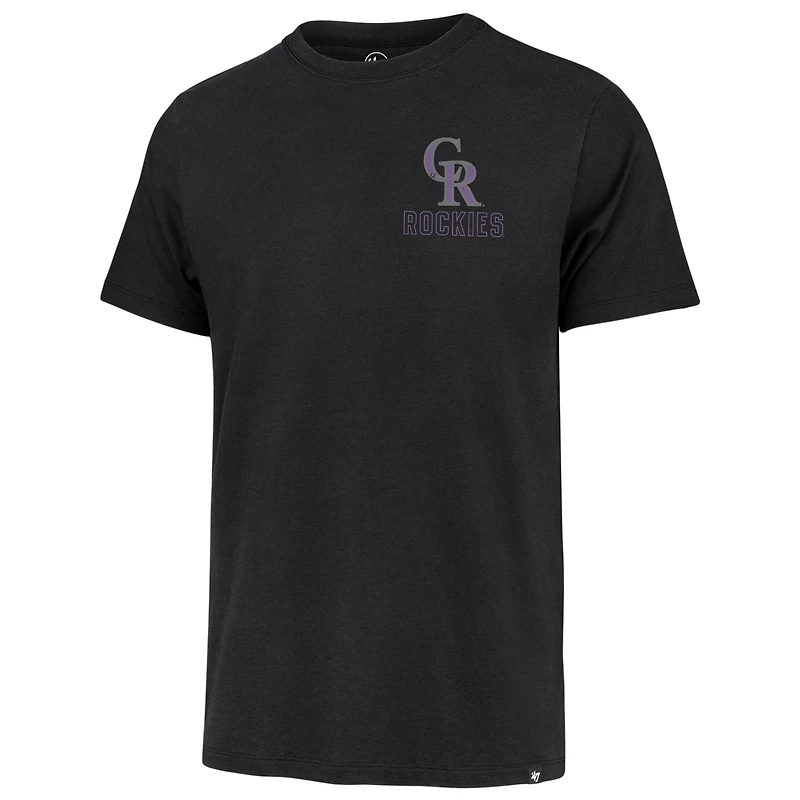 T-shirt noir '47 des Rockies du Colorado Hang Back Franklin pour hommes