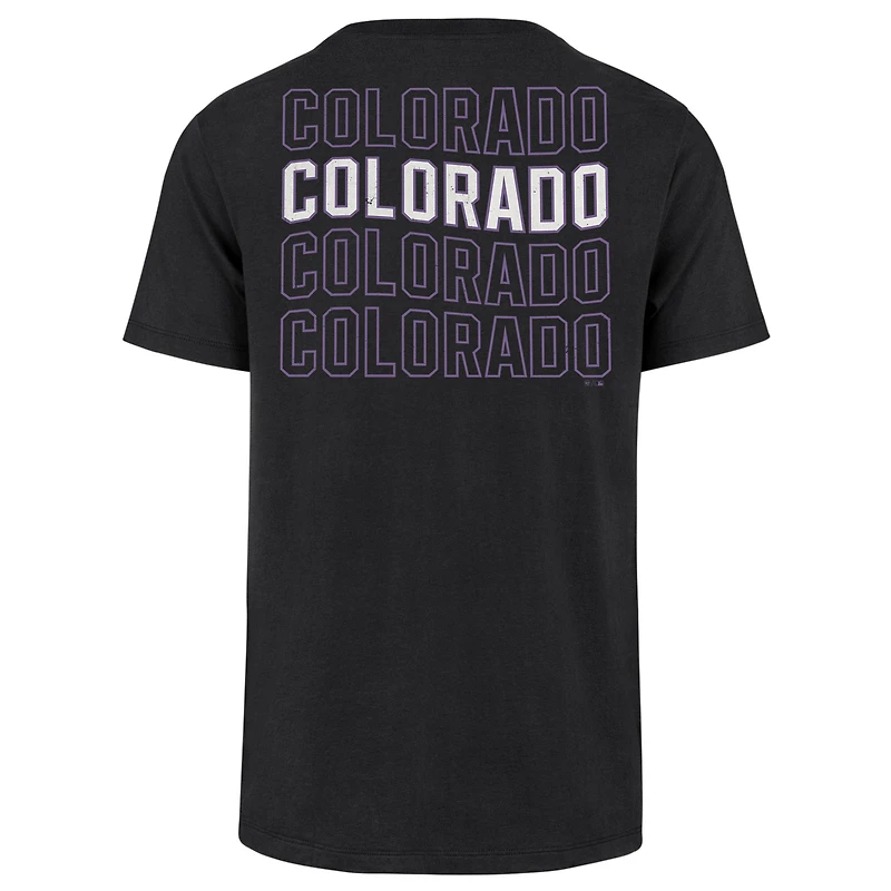 T-shirt noir '47 des Rockies du Colorado Hang Back Franklin pour hommes