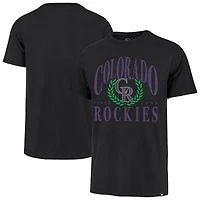 Men's '47 Black Colorado Rockies Pitchout Franklin T-Shirt