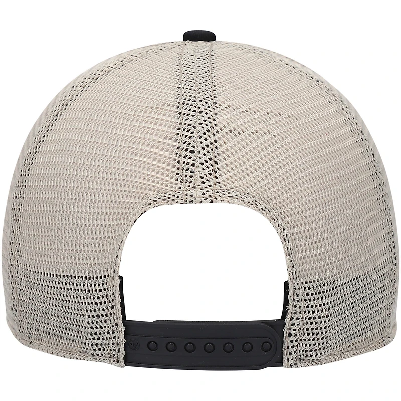 Men's '47 Black Colorado Rockies Trawler Clean Up Trucker Snapback Hat
