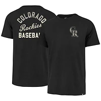 Men's '47  Black Colorado Rockies Turn Back Franklin T-Shirt