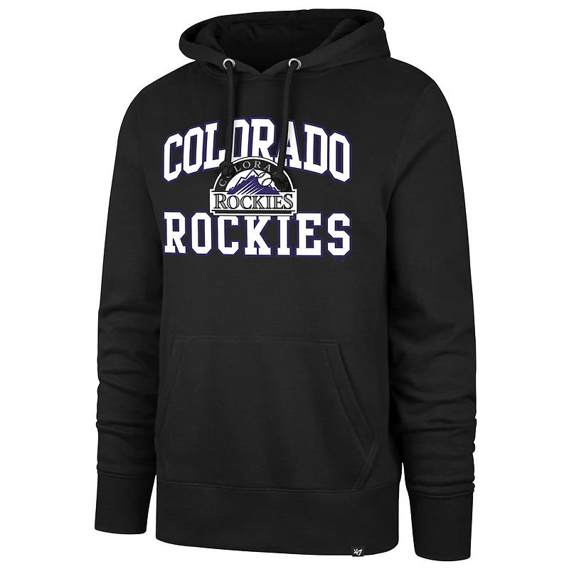 Sweat à capuche noir Colorado Rockies Velocity Headline pour homme '47