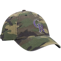 Men's '47 Camo Colorado Rockies Team Clean Up Adjustable Hat